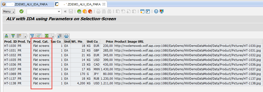 How to set PARAMETERS to the ALV with IDA on HANA - 第4张  | 优通SAP