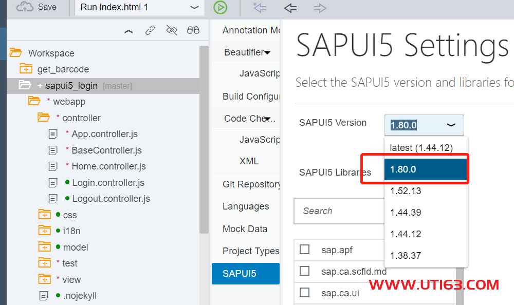 SAP Web IDE 增加一个新SAPUI5版本 - 第5张  | 优通SAP