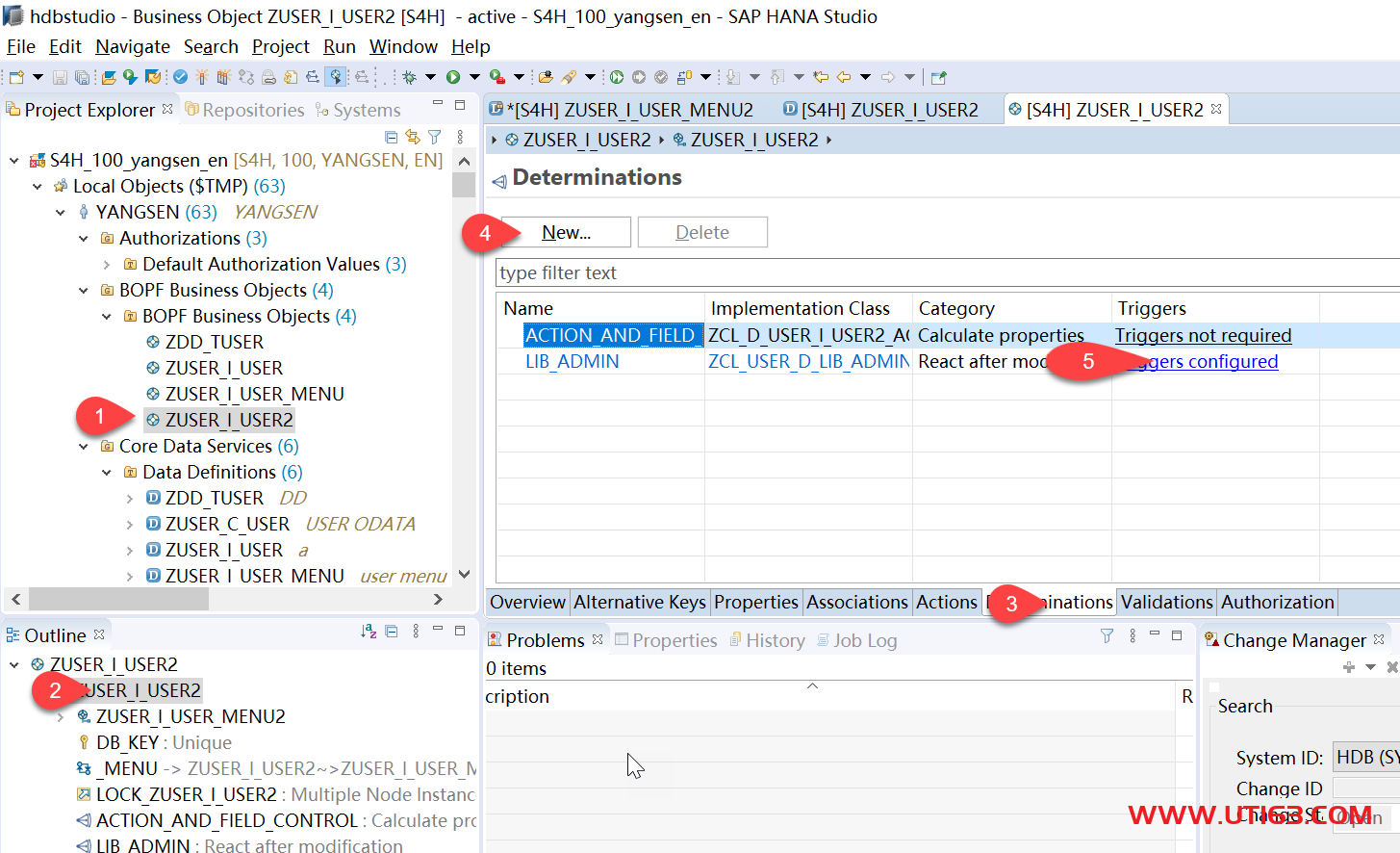 1.创建一个主从表关系的CDS，及BOPF 优通SAP